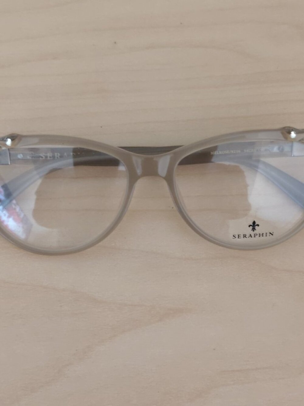 SERAPHIN Melrose 8236 Chateau Grey Eyeglasses Frame Japan 54-16-140 New